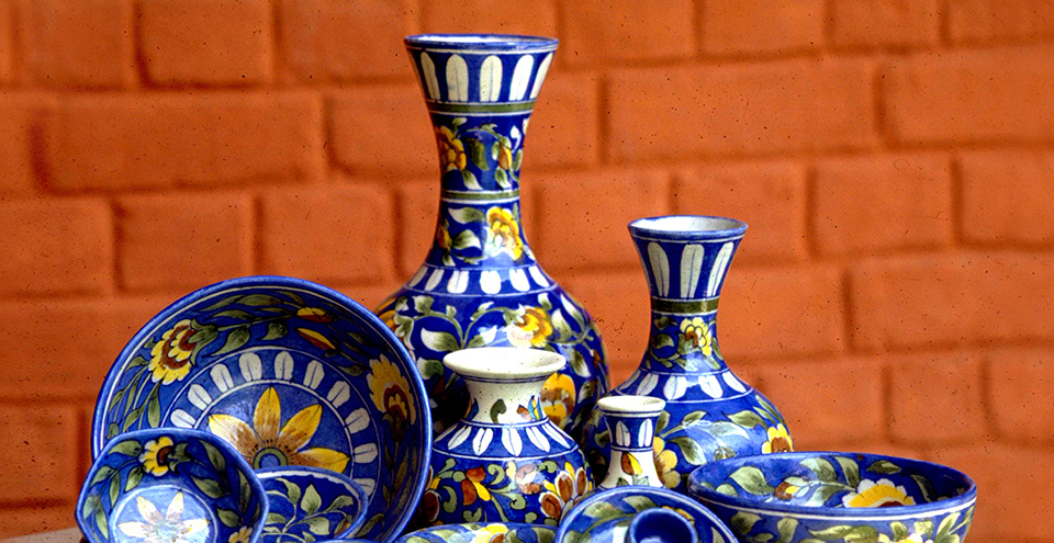 BLUE POTTERY